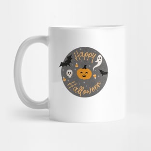 Pumpkin Party on Gray Mug